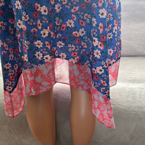 Two by Vince Camuto Blue Midi A-Line Skirt - Picture 4 of 16